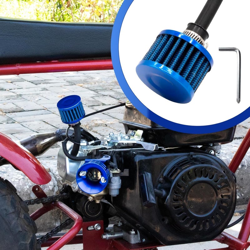 KTUMININV 212cc Air Filter Valve Cover Cold Intake Breather Filter for Predator 196cc 6.5hp Coleman CT200U BT200X CT200U-EX Baja Warrior MB200 GX160 GX200 Mini Bike Go kart Performance Parts - Image 2